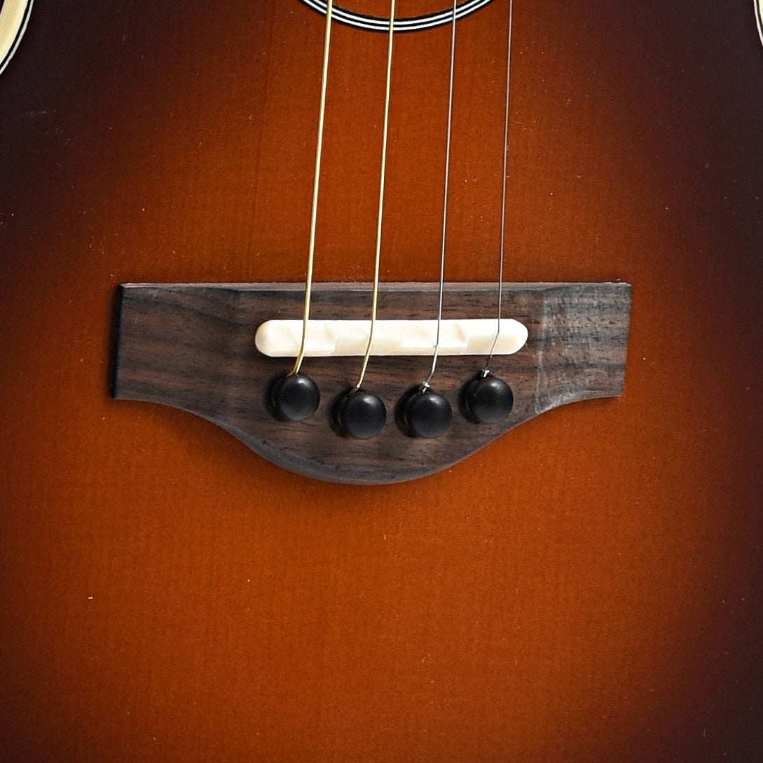 Bridge of KR Strings Mandolindo Custom Deluxe Curly Maple