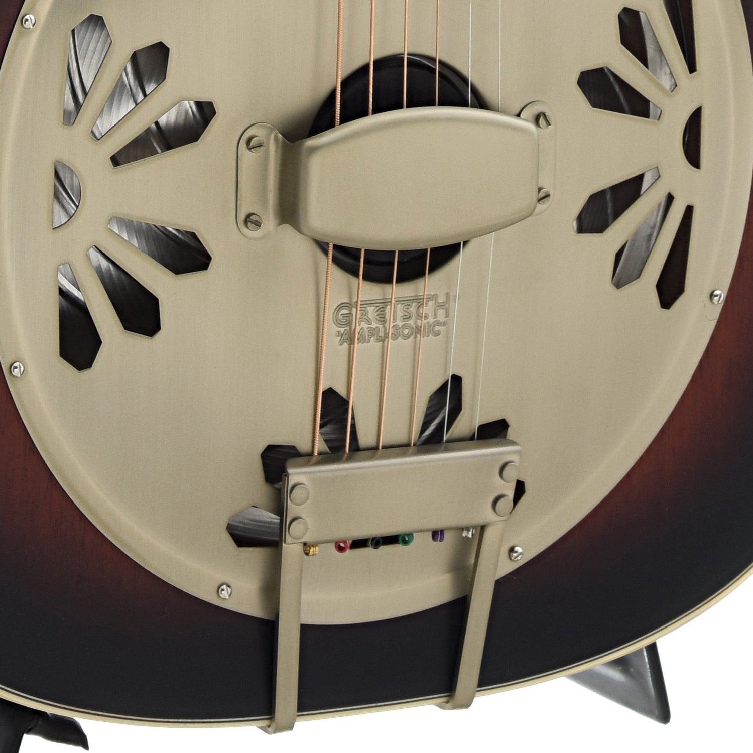 Image 3 of Gretsch Ampli-Sonic G9241 Alligator Roundneck Resonator Guitar with Fishman Nashville Pickup - SKU# G9241 : Product Type Resonator & Hawaiian Guitars : Elderly Instruments