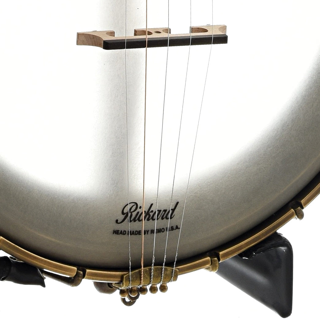 Image 3 of Rickard 11" Spunover Openback Banjo & Case, Maple Neck, Dobson Tone Ring - SKU# RICKSPUN-MPL11 : Product Type Open Back Banjos : Elderly Instruments