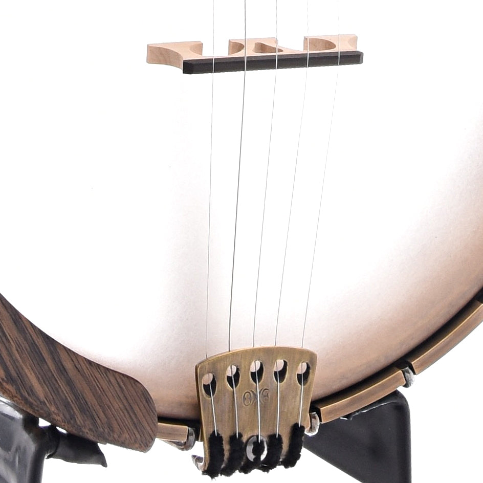Image 3 of Ome Minstrel 11" Banjo & Case, Curly Maple Neck - SKU# OMINST-CMPL11 : Product Type Open Back Banjos : Elderly Instruments