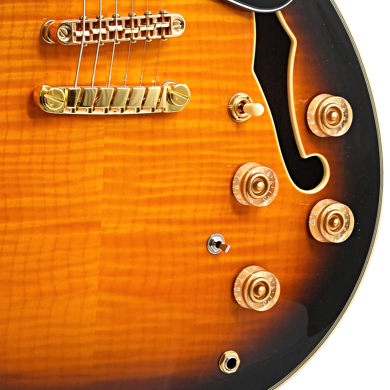 Image 5 of Ibanez JSM10 Semi-Hollowbody Guitar, Vintage Yellow Sunburst - SKU# JSM10-VYS : Product Type Hollow Body Electric Guitars : Elderly Instruments