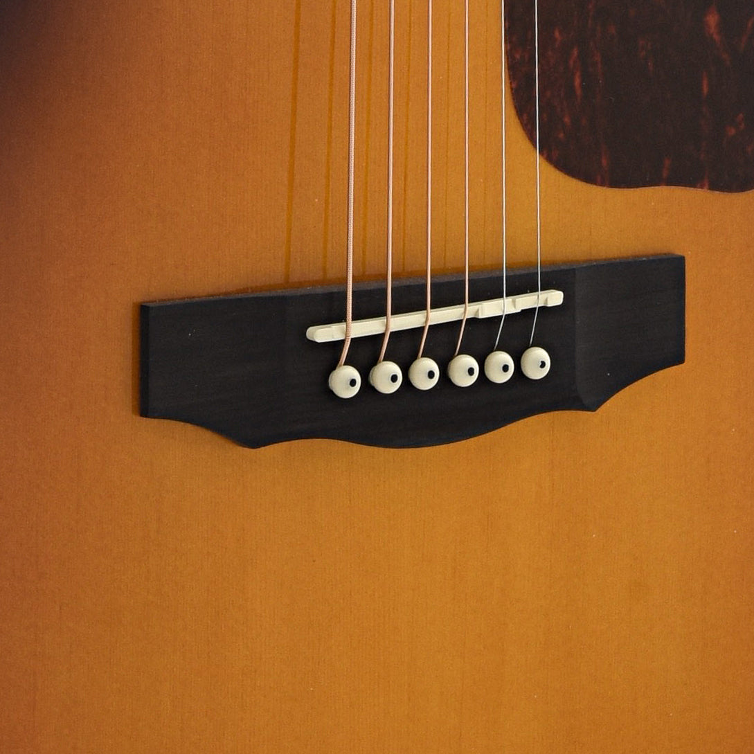 Bridge of Guild F-250CE Archback Deluxe Jumbo Cutaway Acoustic Guitar