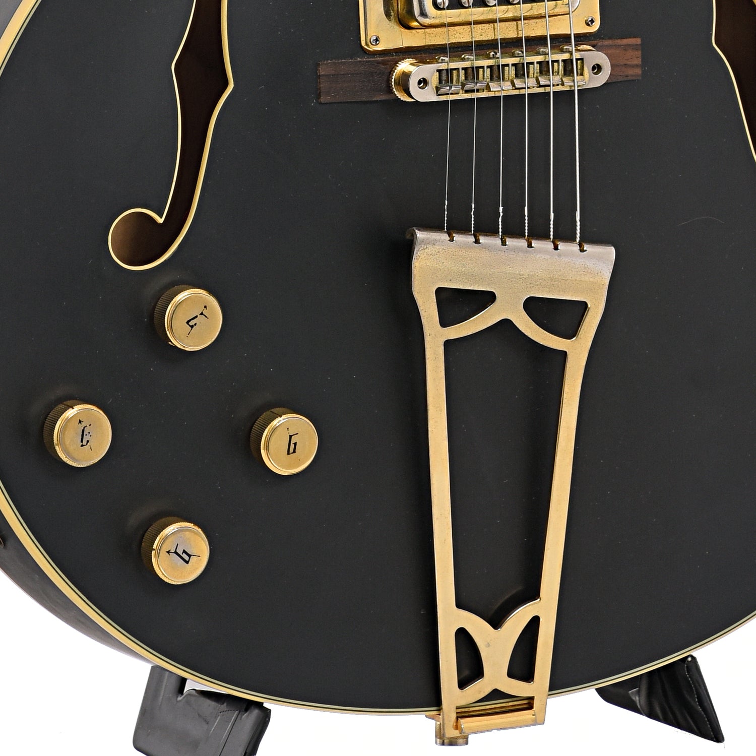Tailpiece and controls of G5191BK-TA Tim Armstrong Electromatic