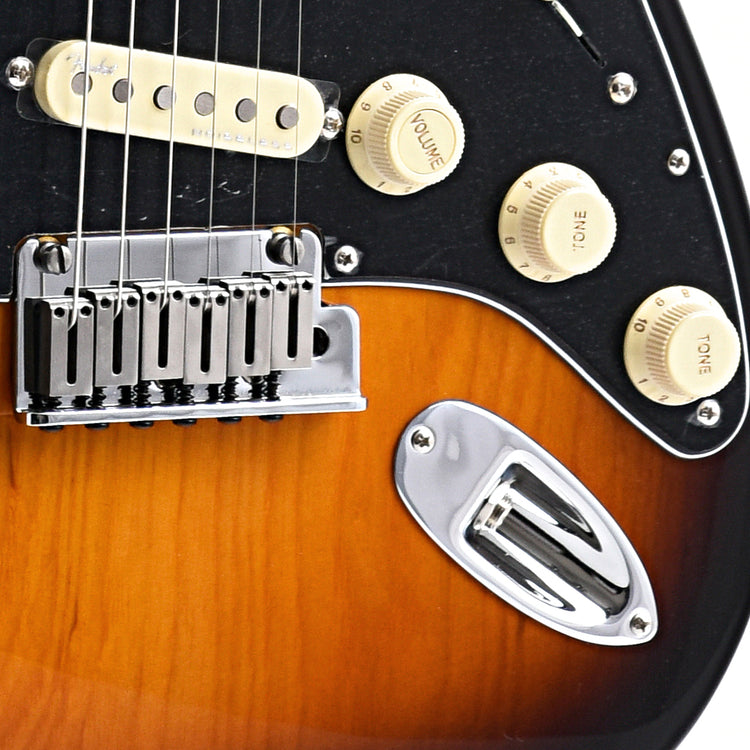 Bridge of Fender American Ultra Luxe Stratocaster