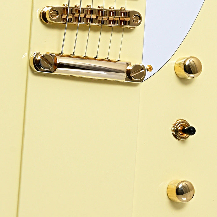 Bridge of ESP LTD Phoenix-1000 Electric Guitar, Vintage White