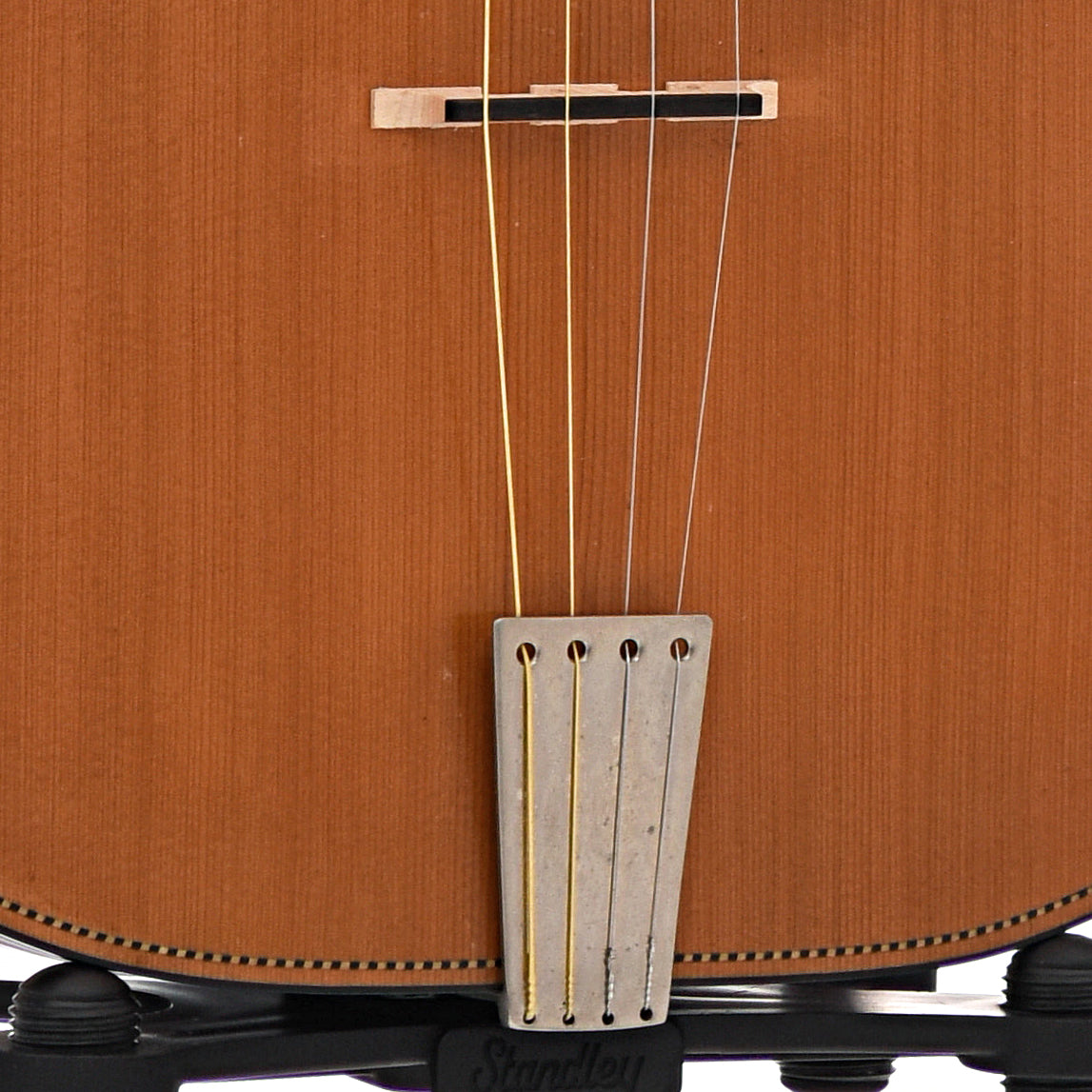 Tailpiece and bridge of Fairchild Tenor Guitar 