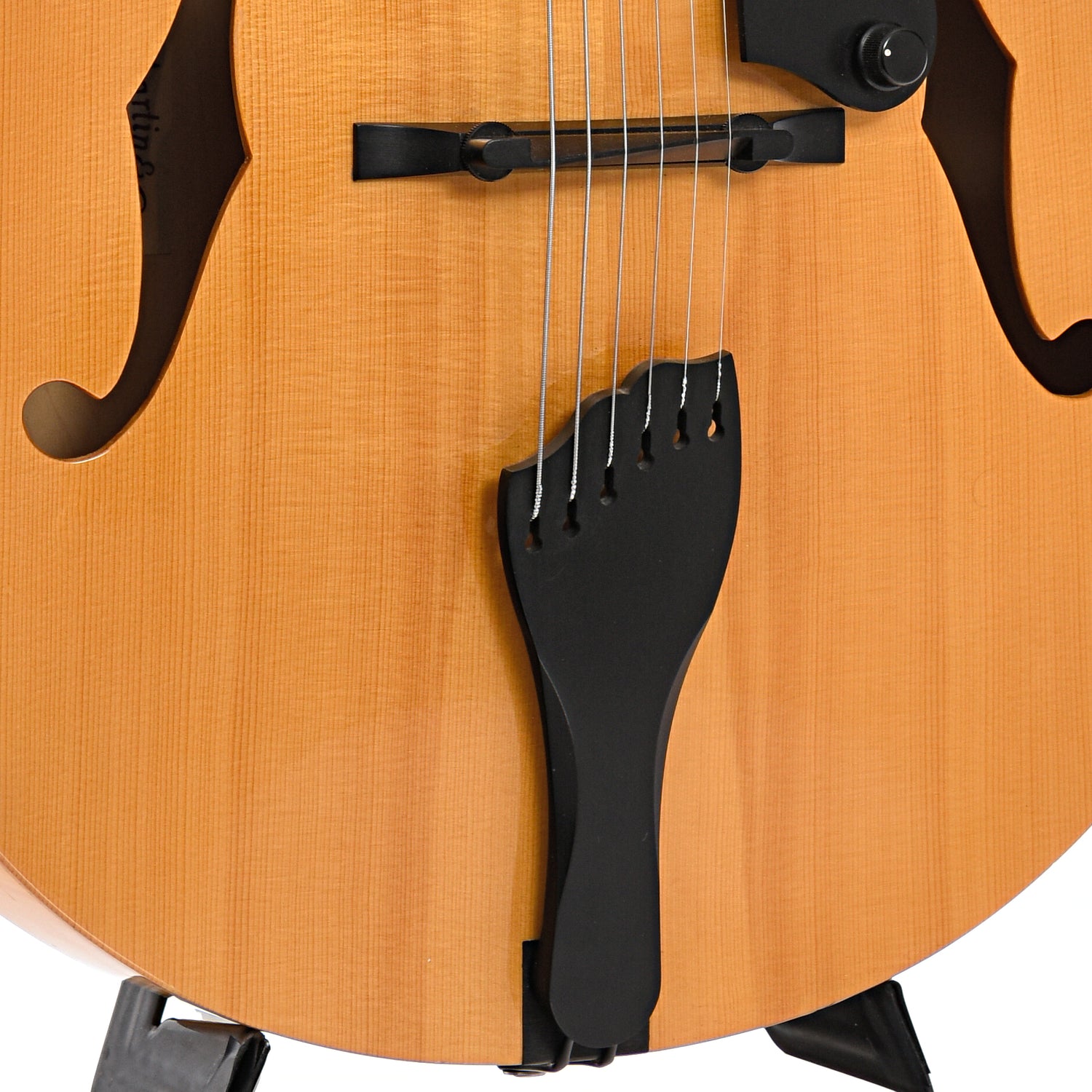 Tailpiece and bridge of Martin CF-1 Archtop