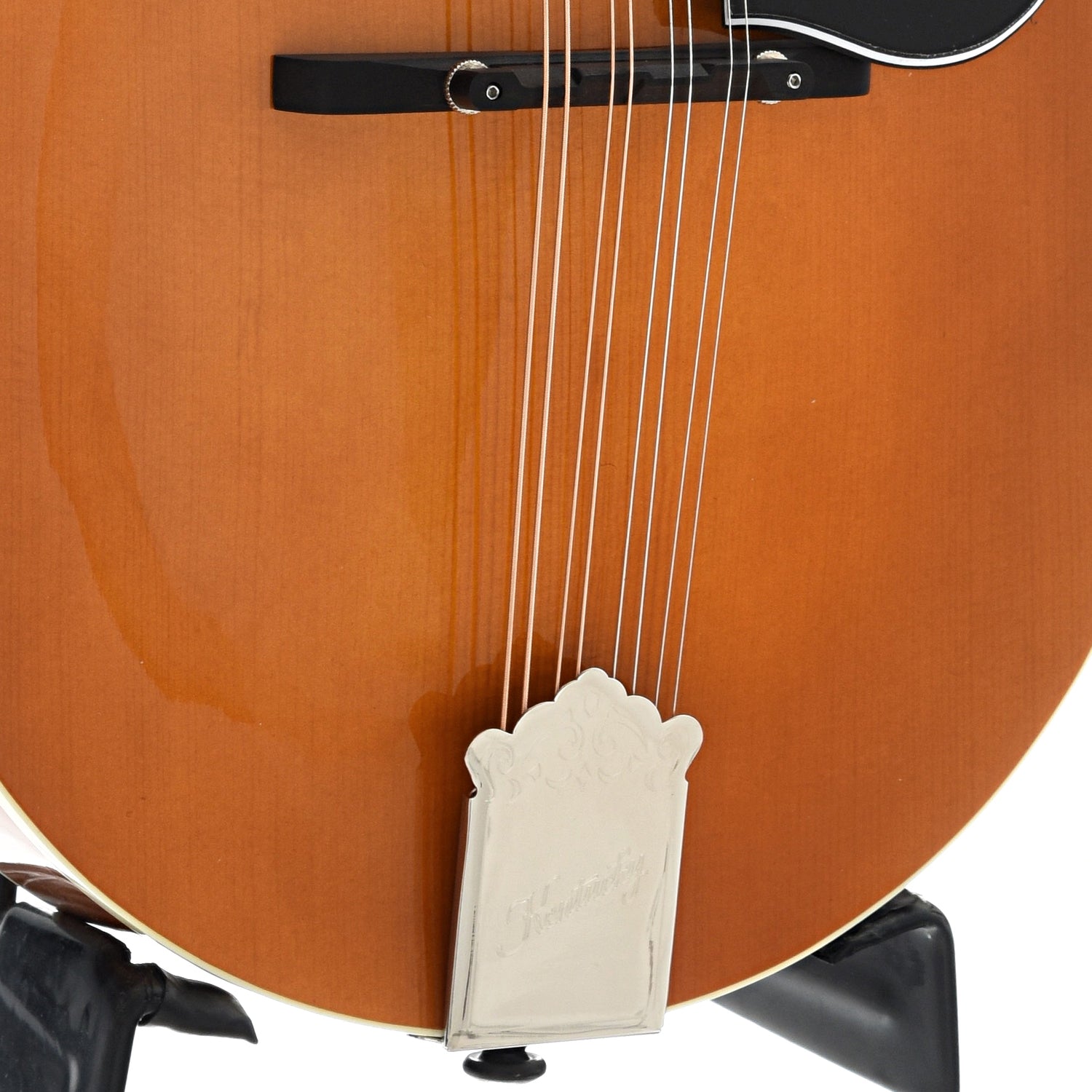 Tailpiece of Kentucky KM-272 Mandolin, A-Model, Oval Hole, Transparent Amber