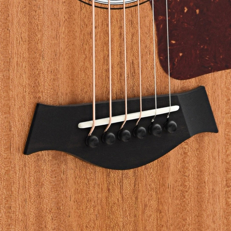 Bridge of Taylor GS Mini Mahogany Top 6-String Acoustic Guitar