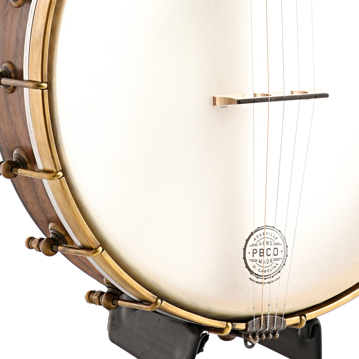 Image 4 of Pisgah Banjo Co. 12" Walnut Possum Openback Banjo, Short Scale - SKU# PP12SHORT-WAL : Product Type Open Back Banjos : Elderly Instruments