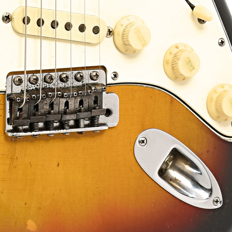 Tailpiece and bridge of 1966 Fender Stratocaster