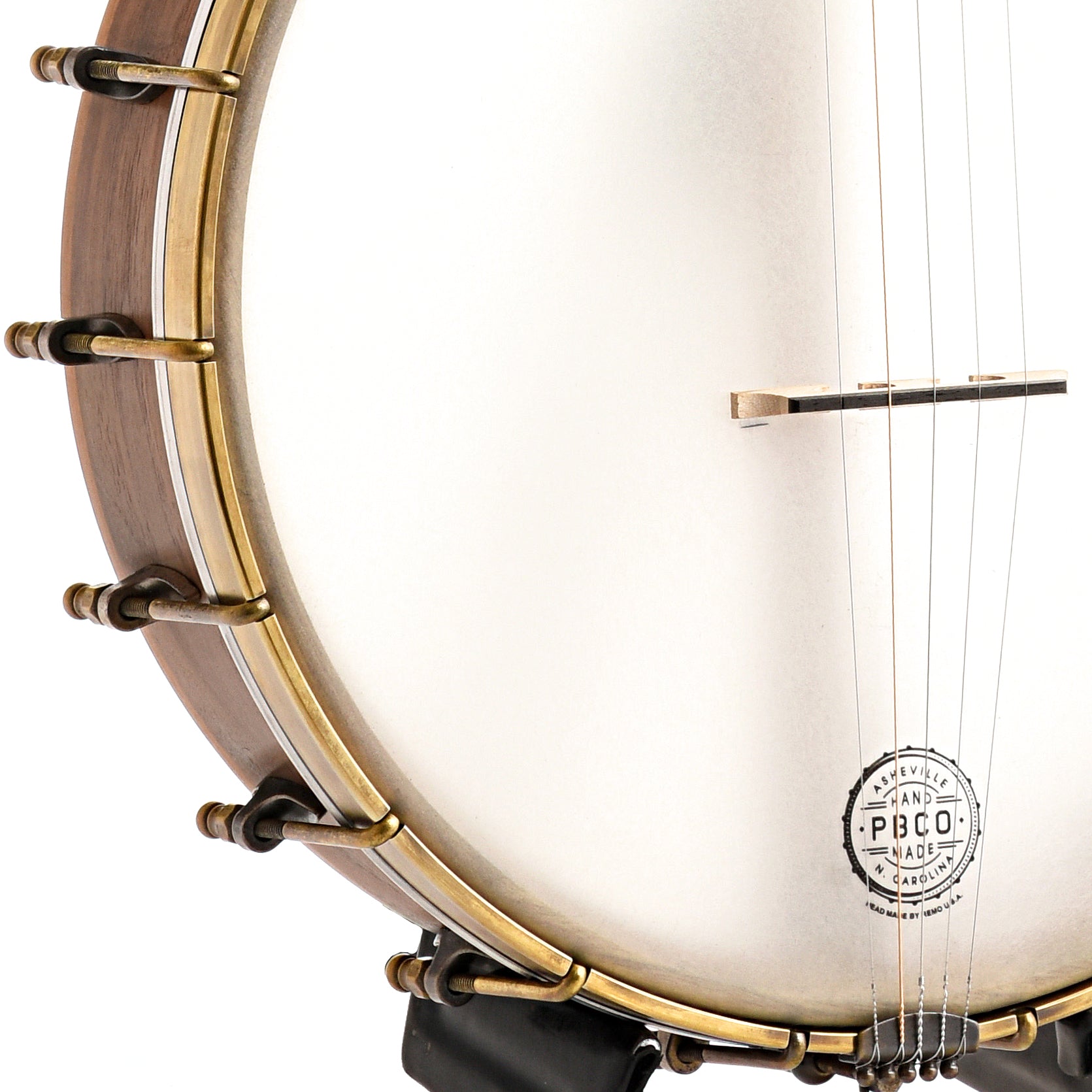 Image 4 of Pisgah Banjo Co. 12" Walnut Possum Openback Banjo, Standard Scale - SKU# PP12S-WAL : Product Type Open Back Banjos : Elderly Instruments