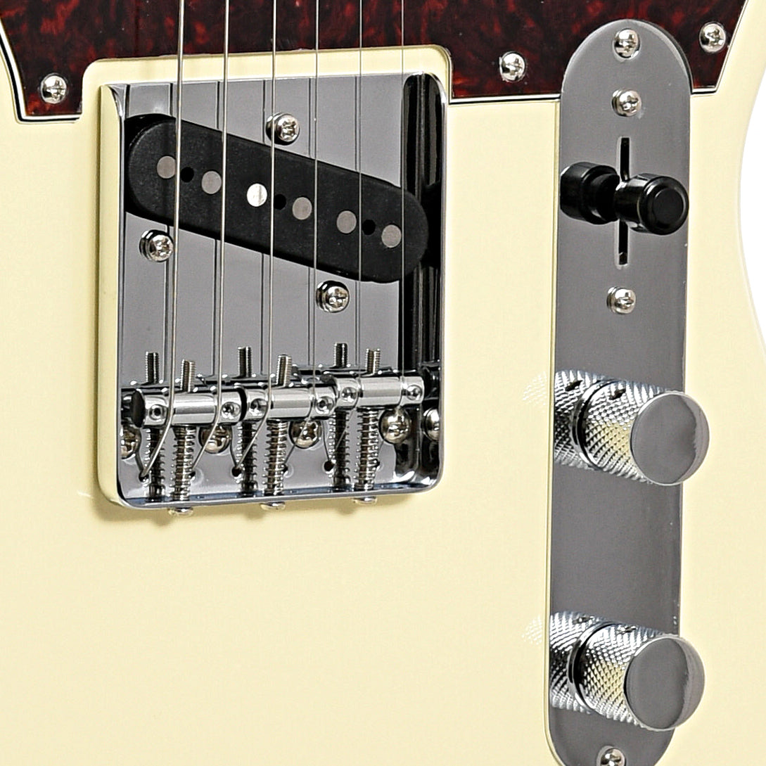 tailpiece of Squier Paranormal Offset Telecaster, Olympic White