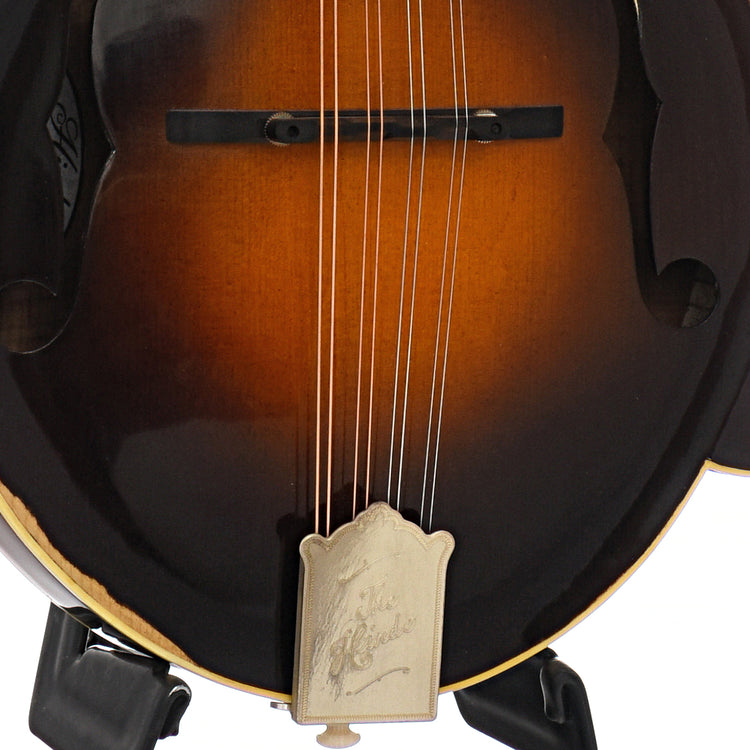 Tailpiece and bridge of Hinde Custom Instruments "Heritage" F-Model Mandolin,