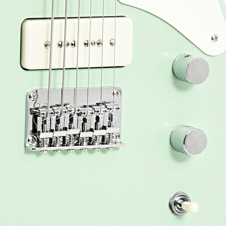 Image 4 of Squier Paranormal Baritone Cabronita Telecaster, Surf Green- SKU# SPBARICT-SFG : Product Type Other : Elderly Instruments
