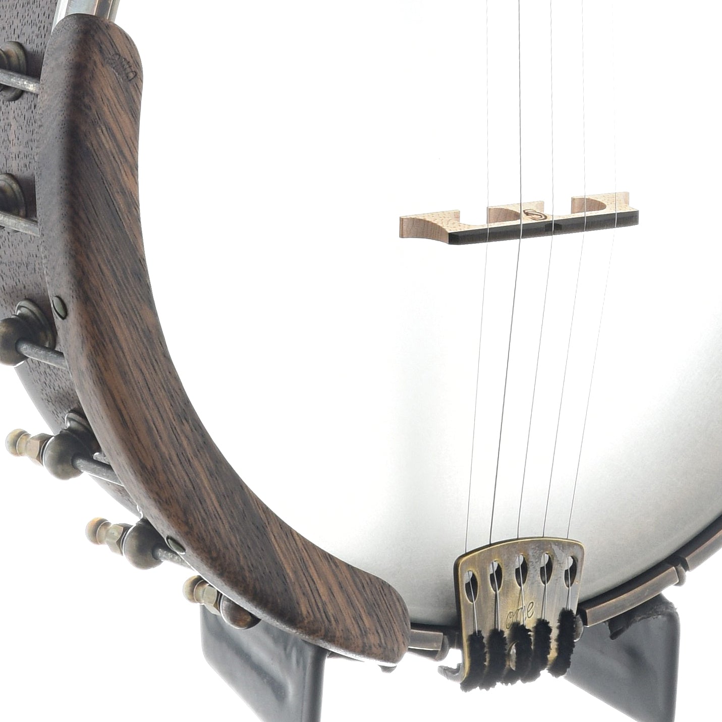 Image 3 of Ome Mira 11" Openback Banjo & Case, Walnut Neck, Radiused Fretboard - SKU# MIRA-WAL11 : Product Type Open Back Banjos : Elderly Instruments