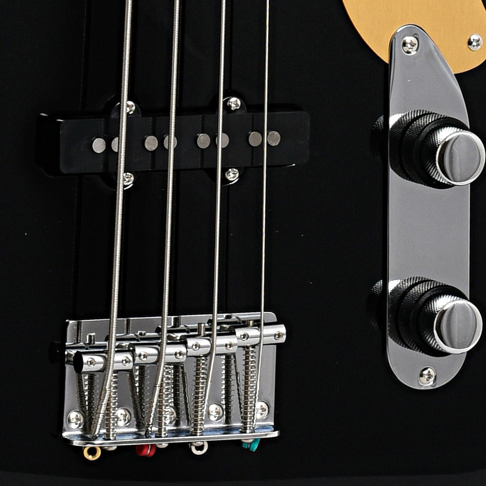 Image 4 of Squier Paranormal Jazz Bass '54, Black - SKU# SPJB54BLK : Product Type Solid Body Bass Guitars : Elderly Instruments