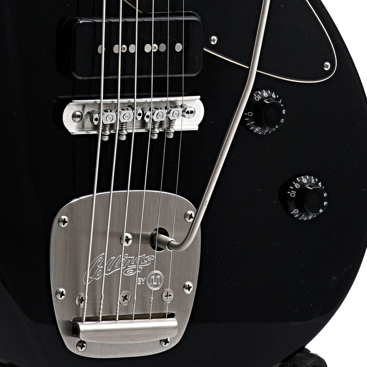 Image 6 of Collings 360 Baritone & Case, Jet Black, Bound Fingerboard - SKU# 360BAR-BLKIV : Product Type Solid Body Electric Guitars : Elderly Instruments
