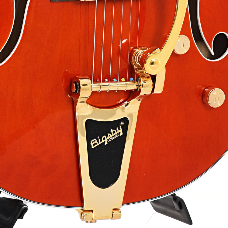 Image 4 of Gretsch G5422TG Electromatic Classic Hollow Body Double Cut with Bigsby, Orange Stain- SKU# G5422TG-ORN : Product Type Hollow Body Electric Guitars : Elderly Instruments