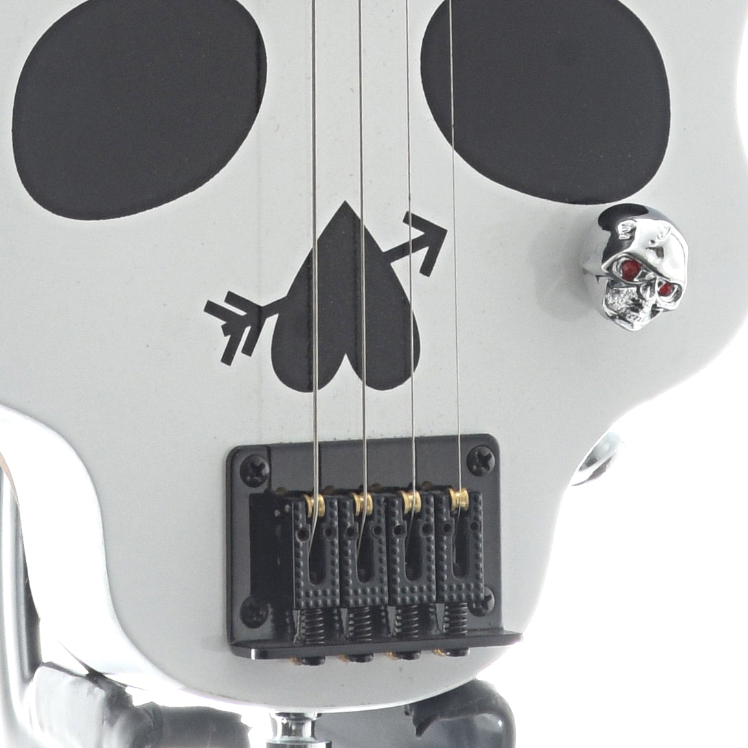 Image 3 of Get Down Guitars White Skull Cigar Box 4-String Electric Guitar - SKU# GDGSK4 : Product Type Solid Body Electric Guitars : Elderly Instruments