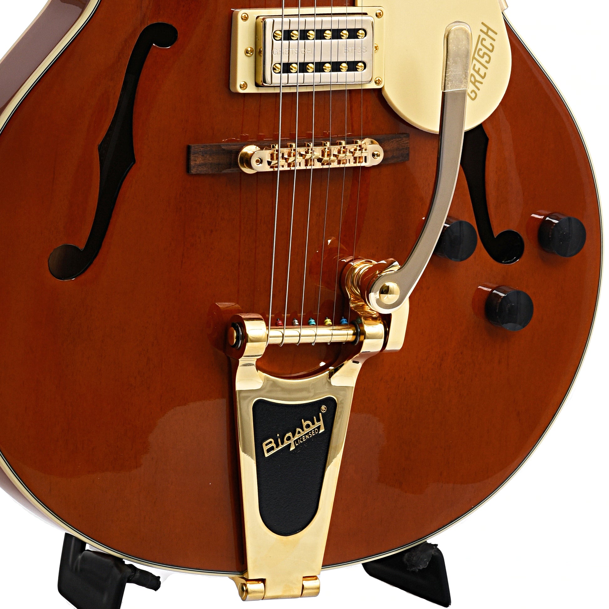 Bridge of Gretsch G2410TG Streamliner Hollow Body Single Cut with Bigsby