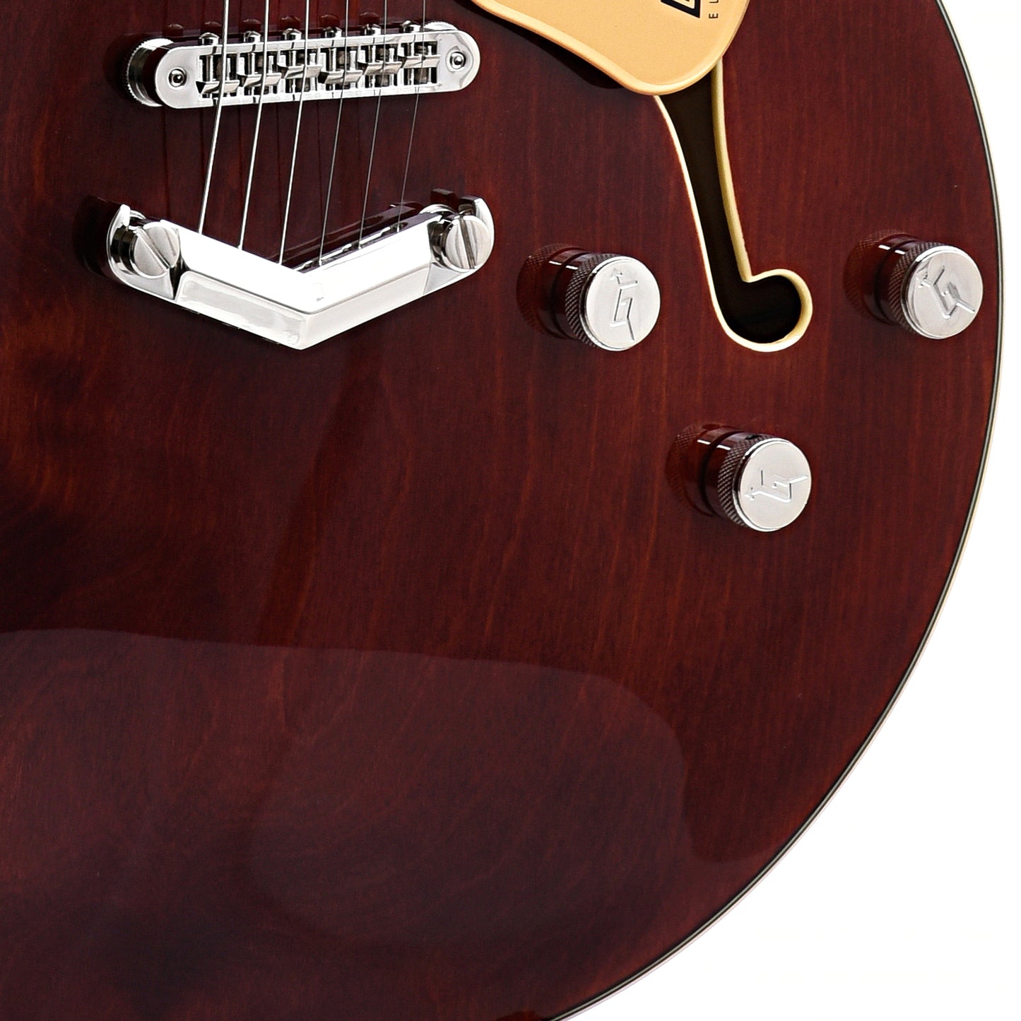 Image 4 of Gretsch G5622 Electromatic Center Block Double Cut with V-Stoptail, Aged Walnut - SKU# G5622-AW : Product Type Hollow Body Electric Guitars : Elderly Instruments