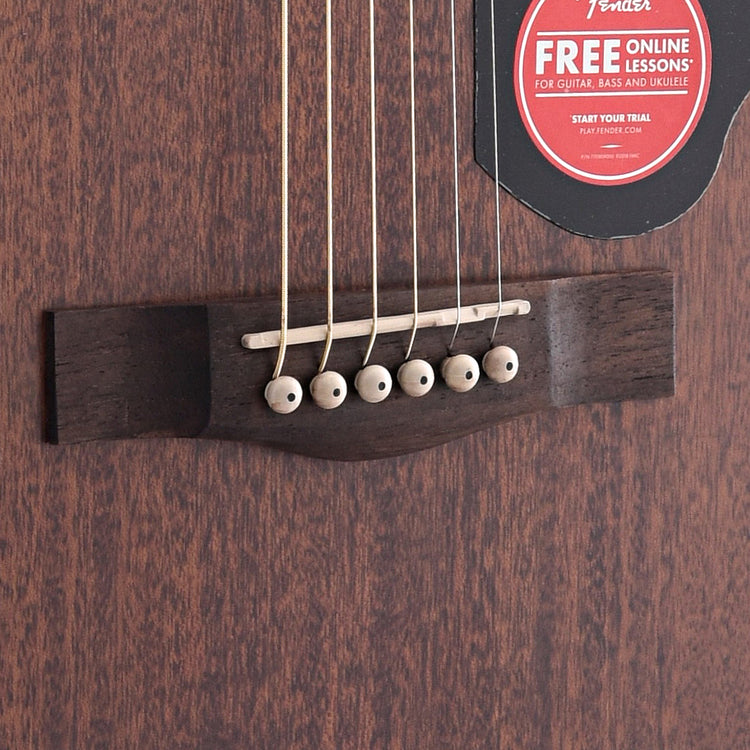 Bridge of Fender CC-60S Concert Acoustic Guitar Pack