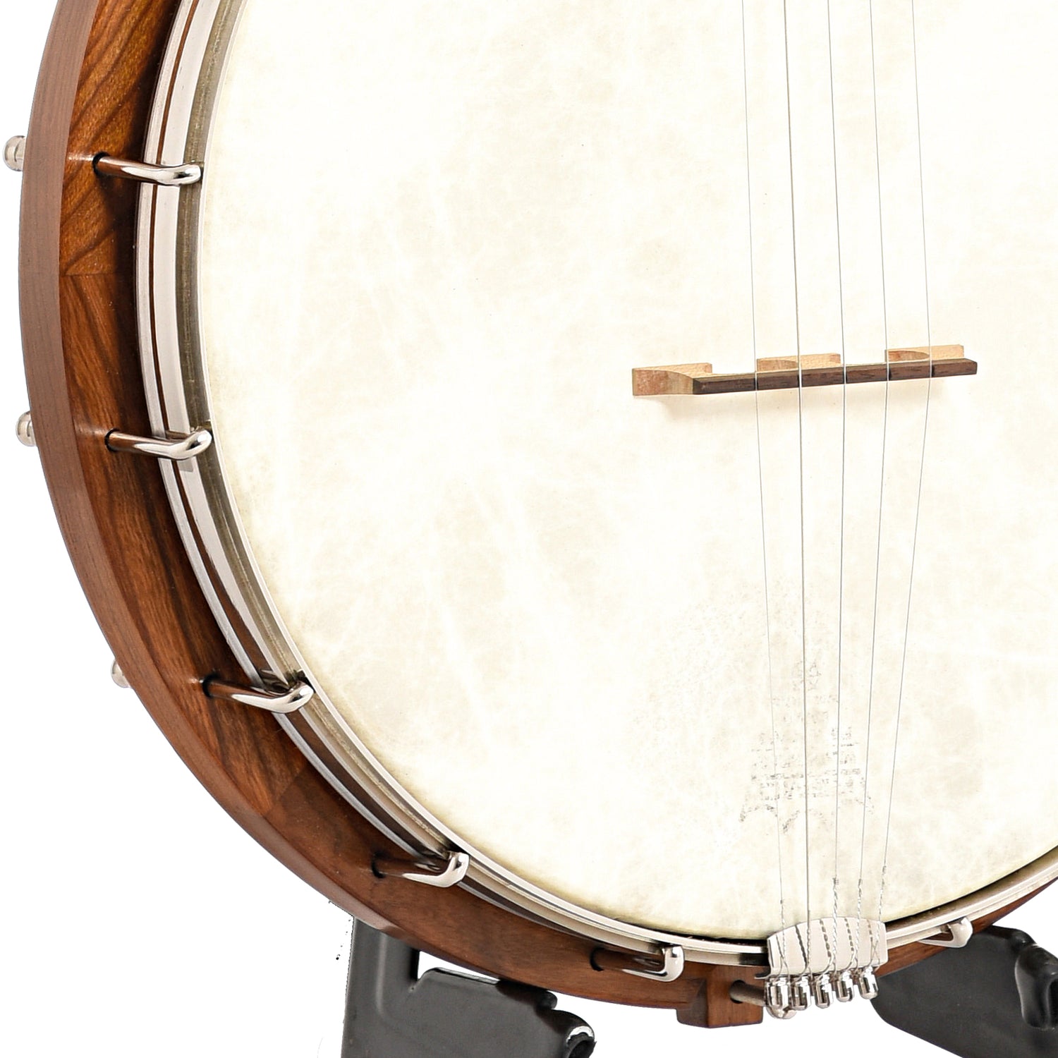 Image 4 of Denny Openback Banjo, Winter, 12" Rim, Cherry with Brass Rod Tone Ring- SKU# AD12-WINTER : Product Type Open Back Banjos : Elderly Instruments