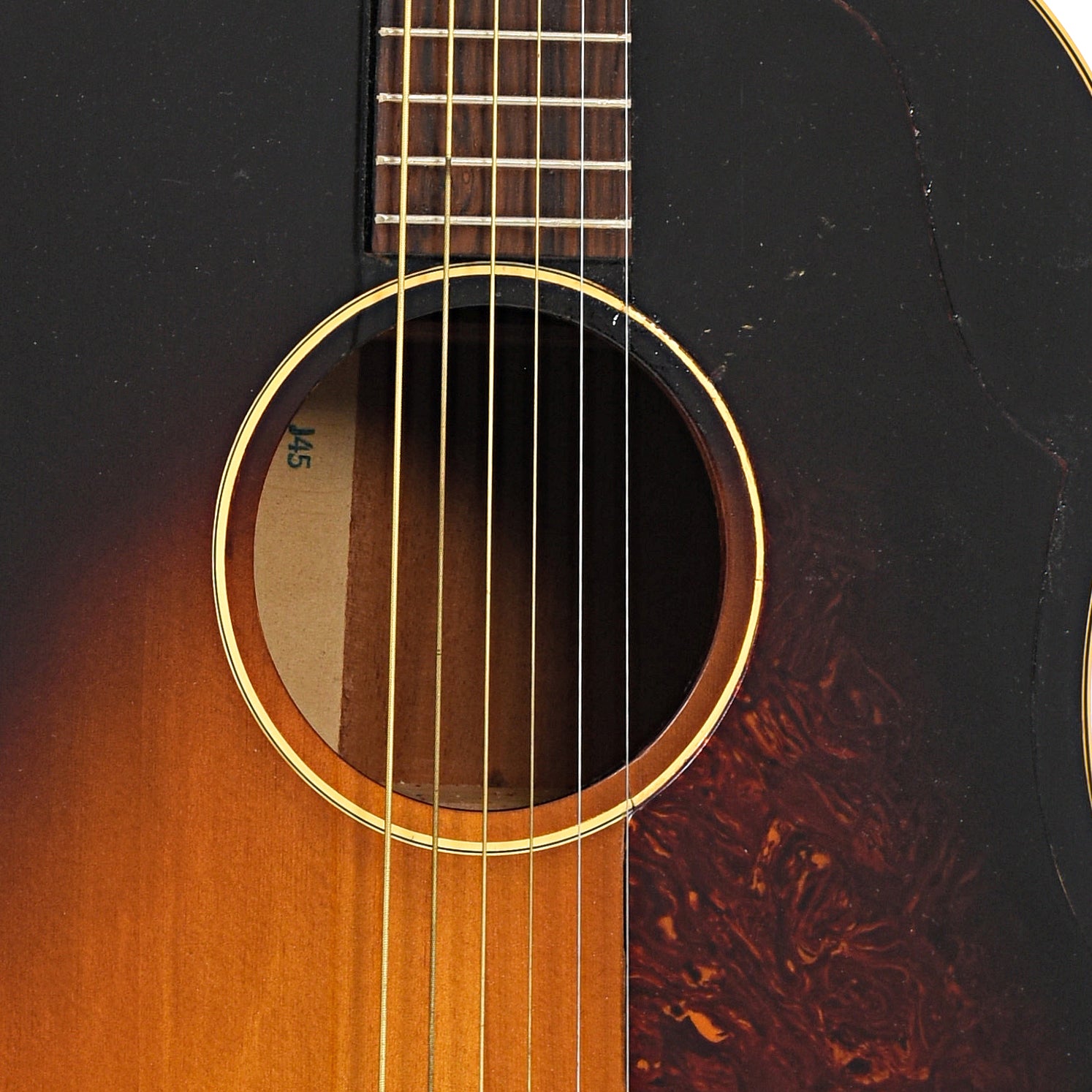 Soundhole of Gibson J-45 Acoustic 