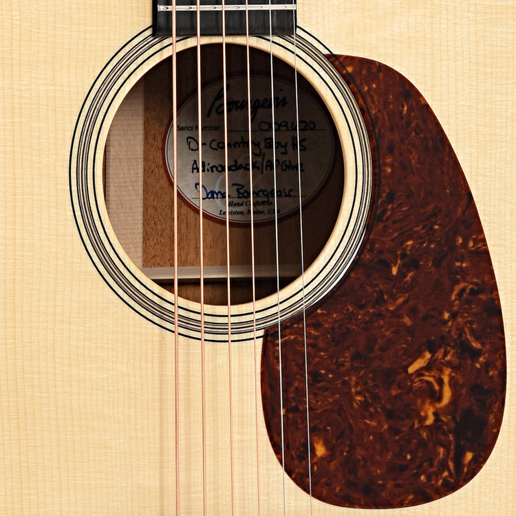 Sound hole and Pickguard of Bourgeois Heirloom Series Country Boy Dreadnought
