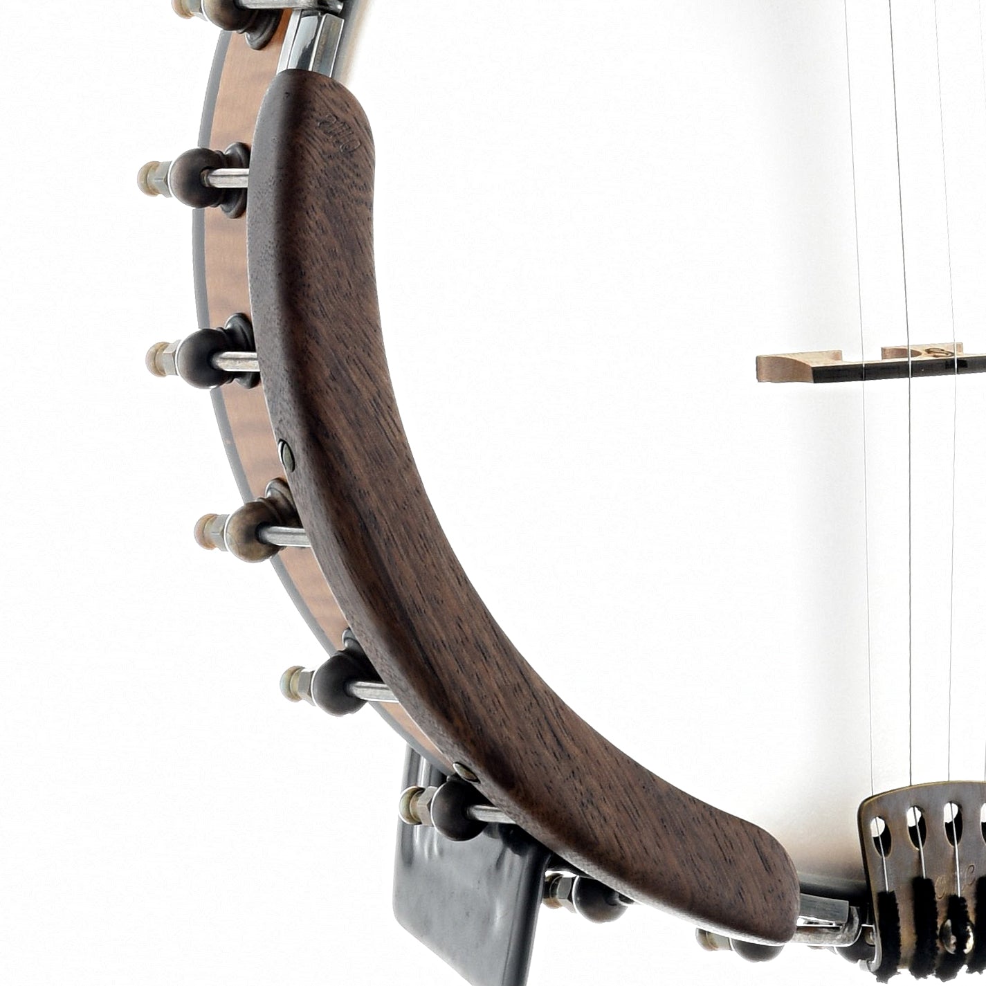 Image 4 of OME North Star Openback Banjo & Case, Curly Maple - SKU# NSTAR-CMPL : Product Type Open Back Banjos : Elderly Instruments