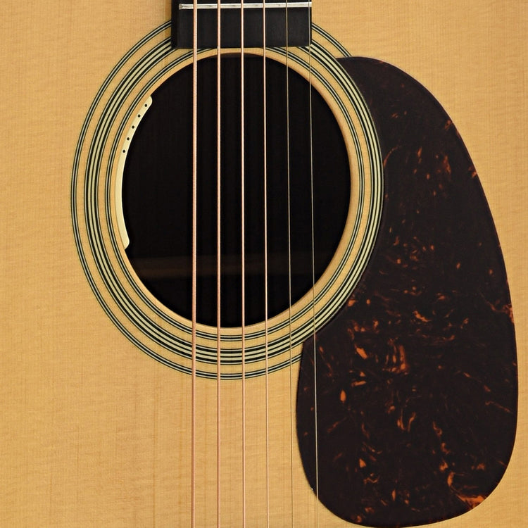 Soundhole and Pickguard of Martin HD-28E Guitar 