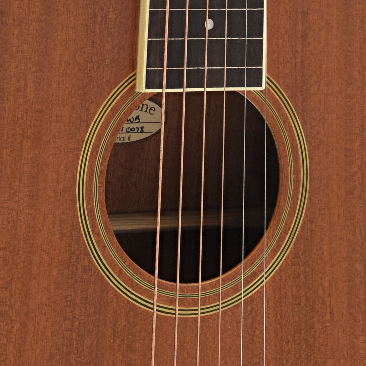Soundhole of Gold Tone GT Weissenborn Guitar 