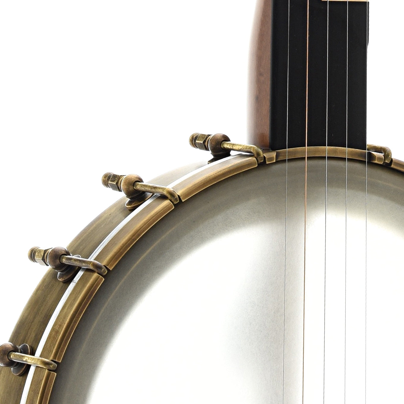 Image 4 of Rickard 11" Spunover Openback Banjo & Case, Maple Neck, Dobson Tone Ring - SKU# RICKSPUN-MPL11 : Product Type Open Back Banjos : Elderly Instruments