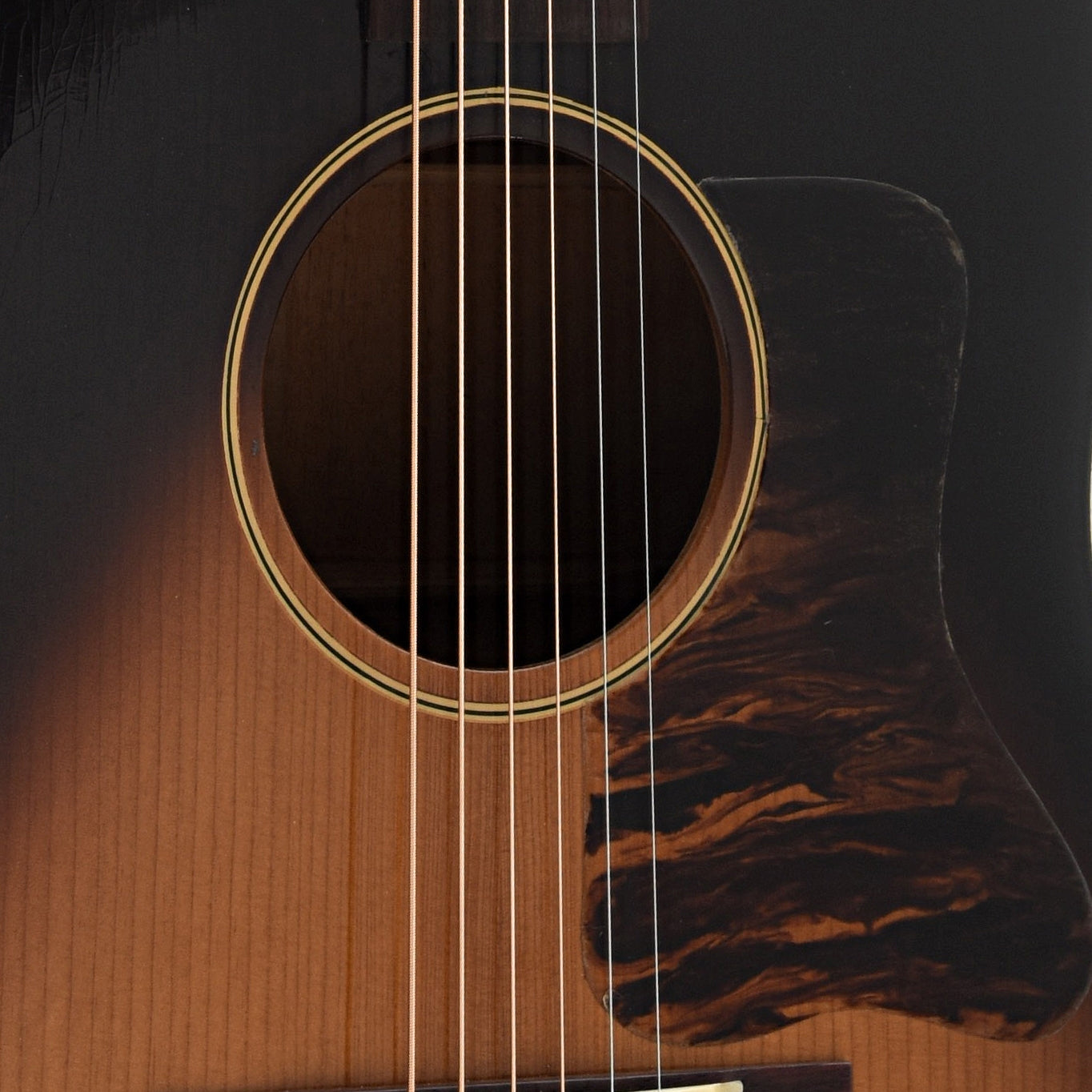 Image 4 of Pre-War Guitars Co. Slope Shoulder Mahogany, Shadetop, Level 1 Aging - SKU# PWMJ : Product Type Flat-top Guitars : Elderly Instruments