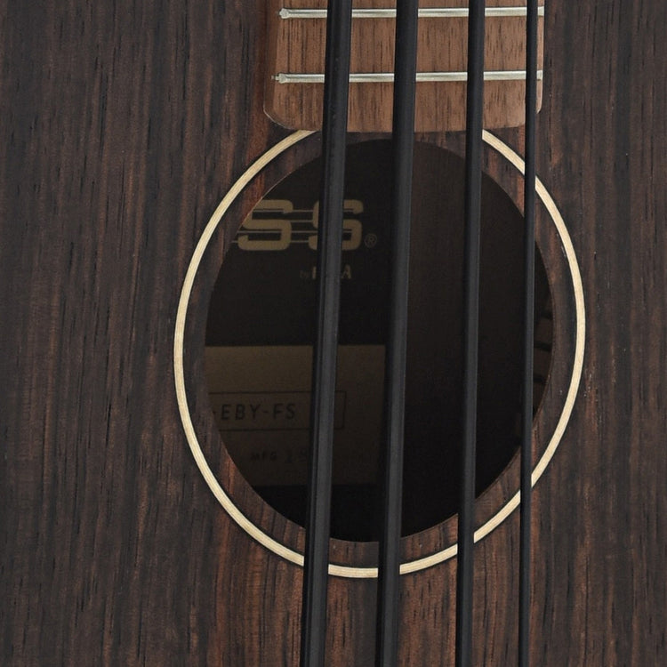 Image 4 of Kala U-Bass Striped Ebony Fretted Mini-Bass with Gigbag - SKU# UBEBY : Product Type Acoustic Bass Guitars : Elderly Instruments