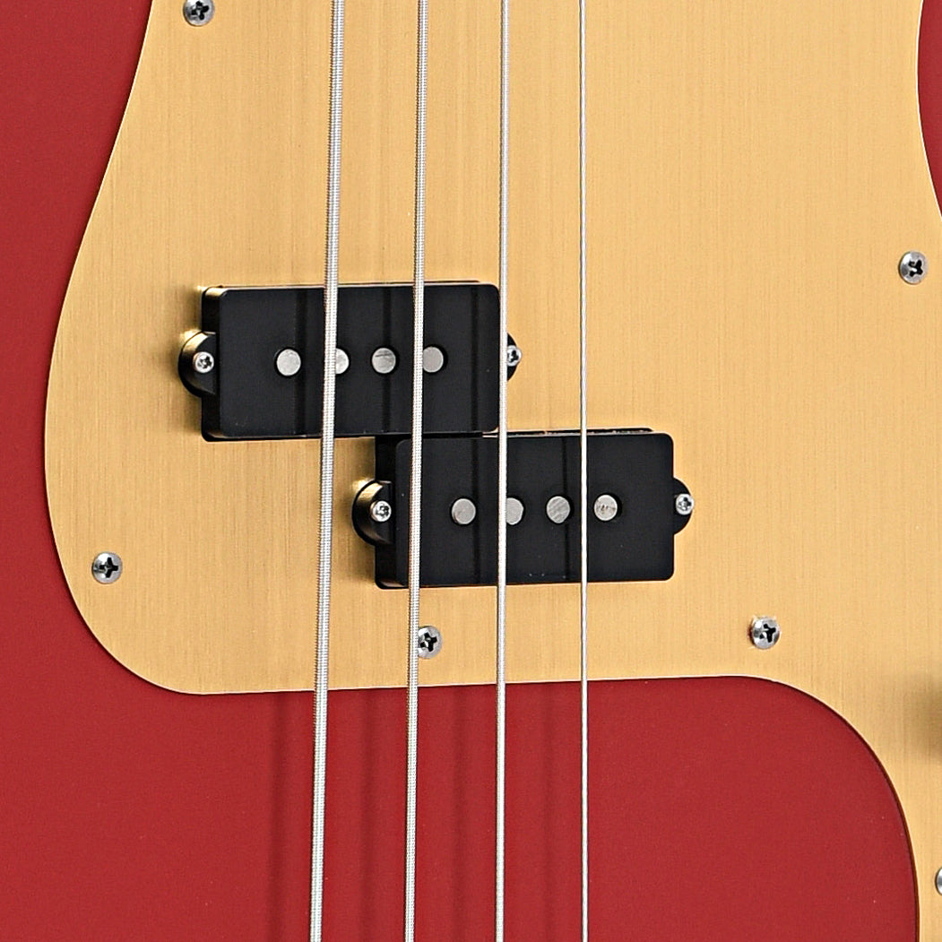 Pickups of Squier 40th Anniversary Precision Bass, Vintage Edition, Satin Dakota Red