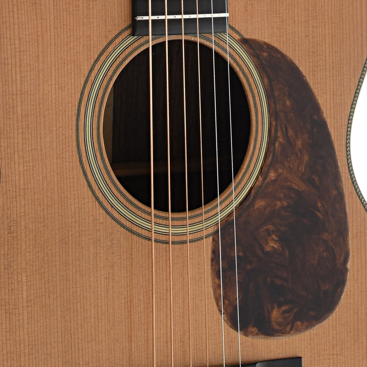 Image 4 of Pre-War Guitars Co. Herringbone OM Brazilian Rosewood, Level 1 Aging - SKU# PWOMBR : Product Type Flat-top Guitars : Elderly Instruments