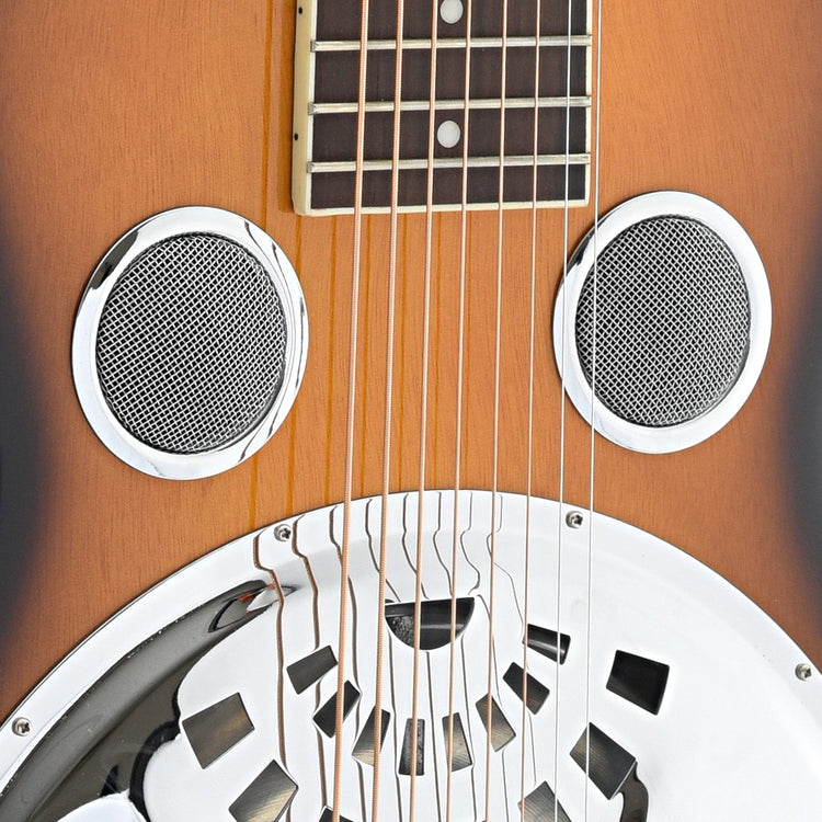 Image 4 of Beard Gold Tone PBS-8 Mahogany Standard 8-String, Squareneck Resonator Guitar & Case - SKU# BGT8S : Product Type Resonator & Hawaiian Guitars : Elderly Instruments