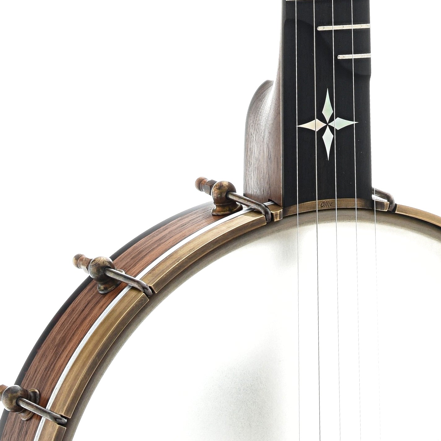 Image 4 of Ome Minstrel Custom Openback Banjo & Case, Walnut Neck & Rim - SKU# OMINST-WALCUST : Product Type Open Back Banjos : Elderly Instruments