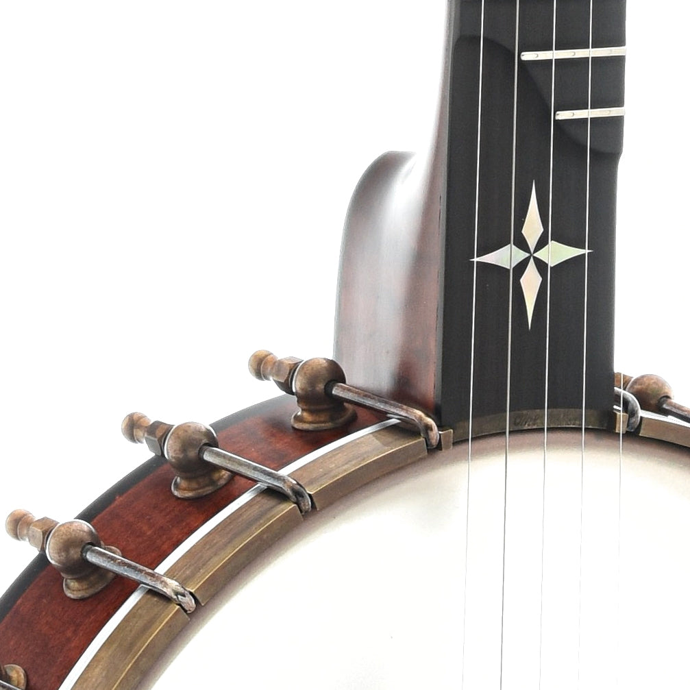 Image 4 of Ome Wizard 11" Openback Banjo & Case, Curly Maple - SKU# WIZARD-CMPL11 : Product Type Open Back Banjos : Elderly Instruments