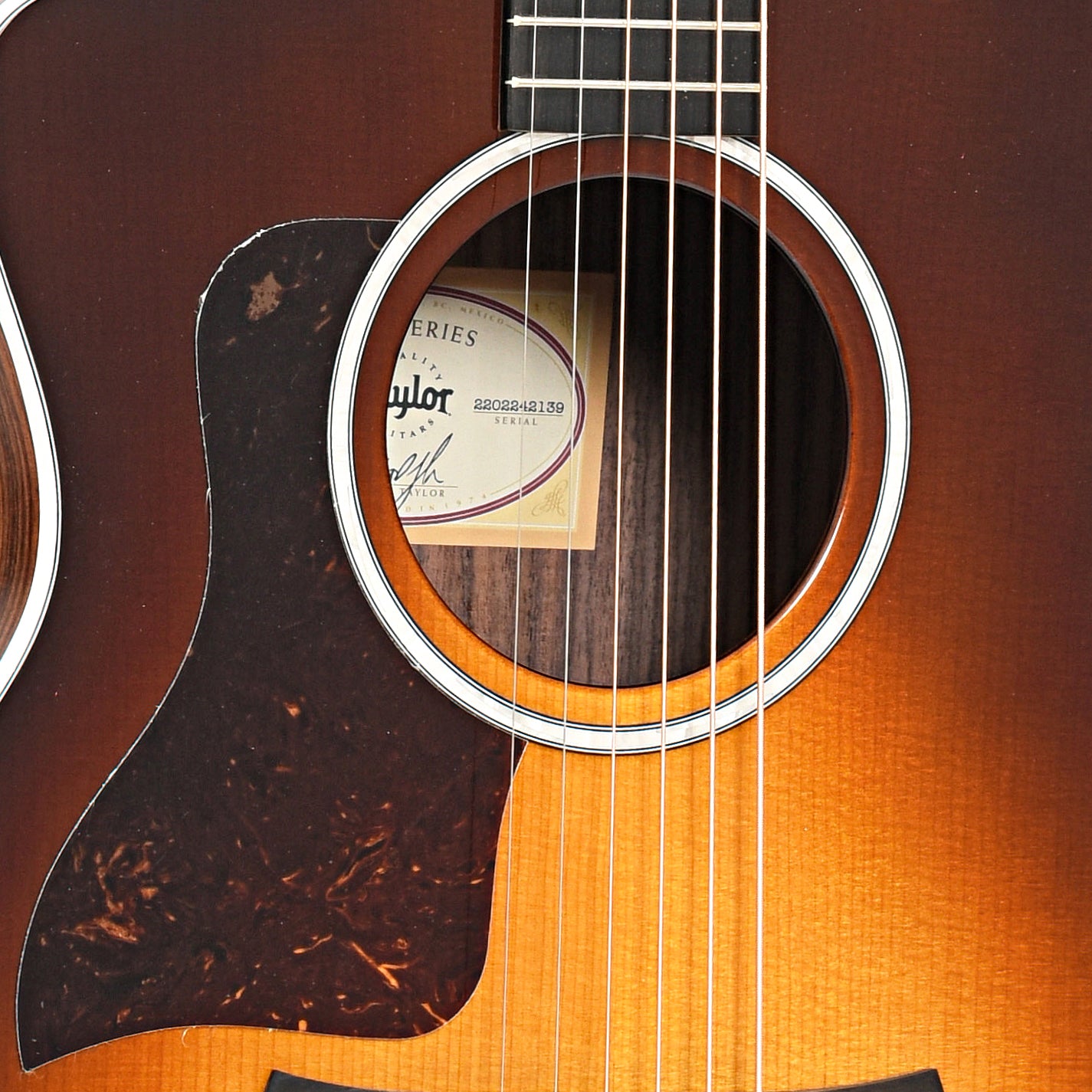 Image 5 of Taylor 214ce Sunburst Deluxe & Case, Left Handed- SKU# 214CESBDLXLH : Product Type Flat-top Guitars : Elderly Instruments