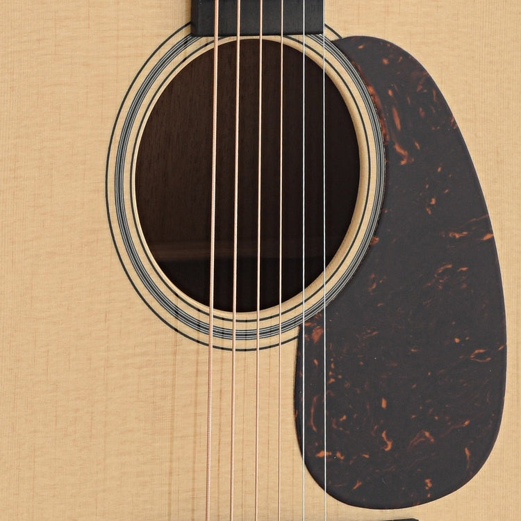Soundhole and Pickguard of Martin D-18 Modern Deluxe Guitar 