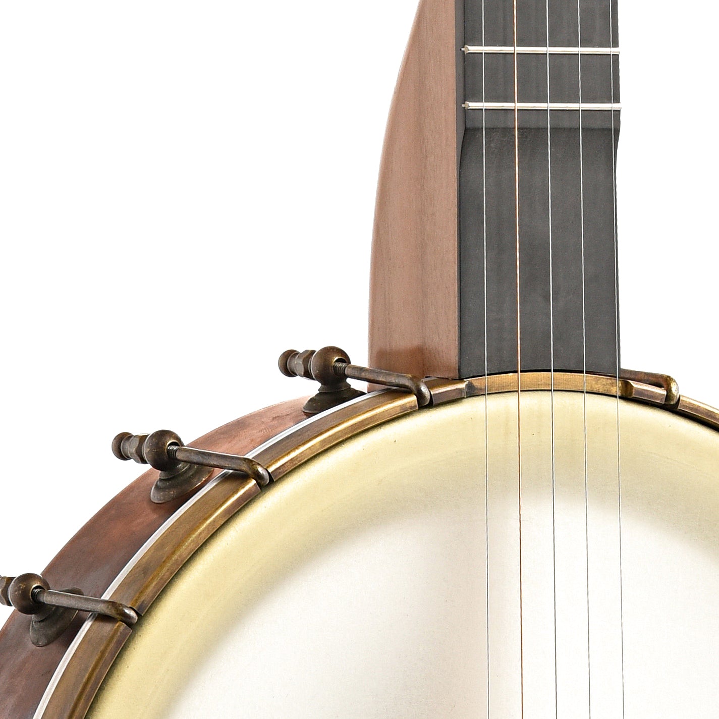 Image 5 of Pisgah 12" Cherry Rambler Dobson Special Copper Openback Banjo, Standard Scale - SKU# PRDSP-195605 : Product Type Open Back Banjos : Elderly Instruments