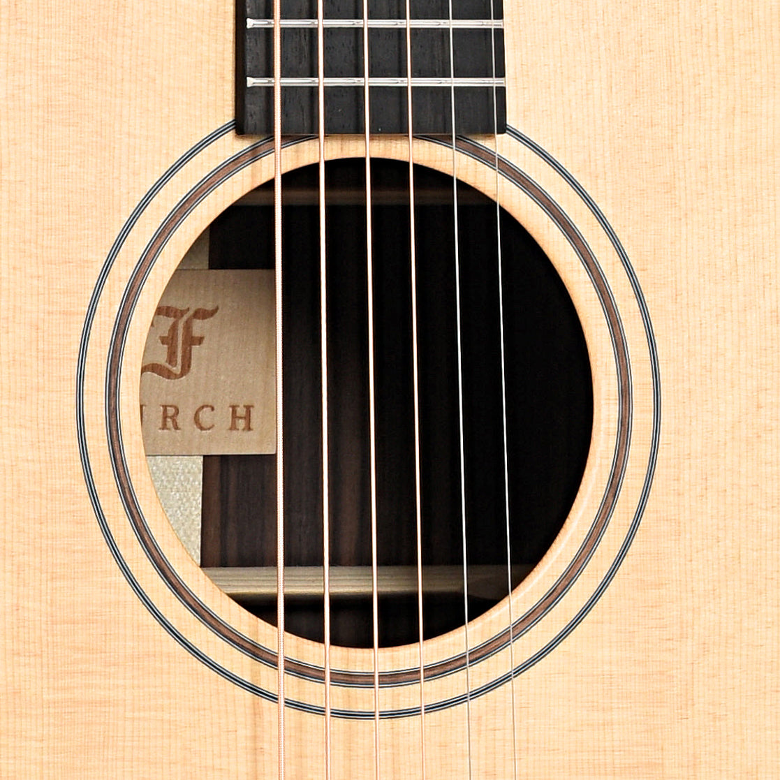 Sound hole of Furch Green D-SR Acoustic
