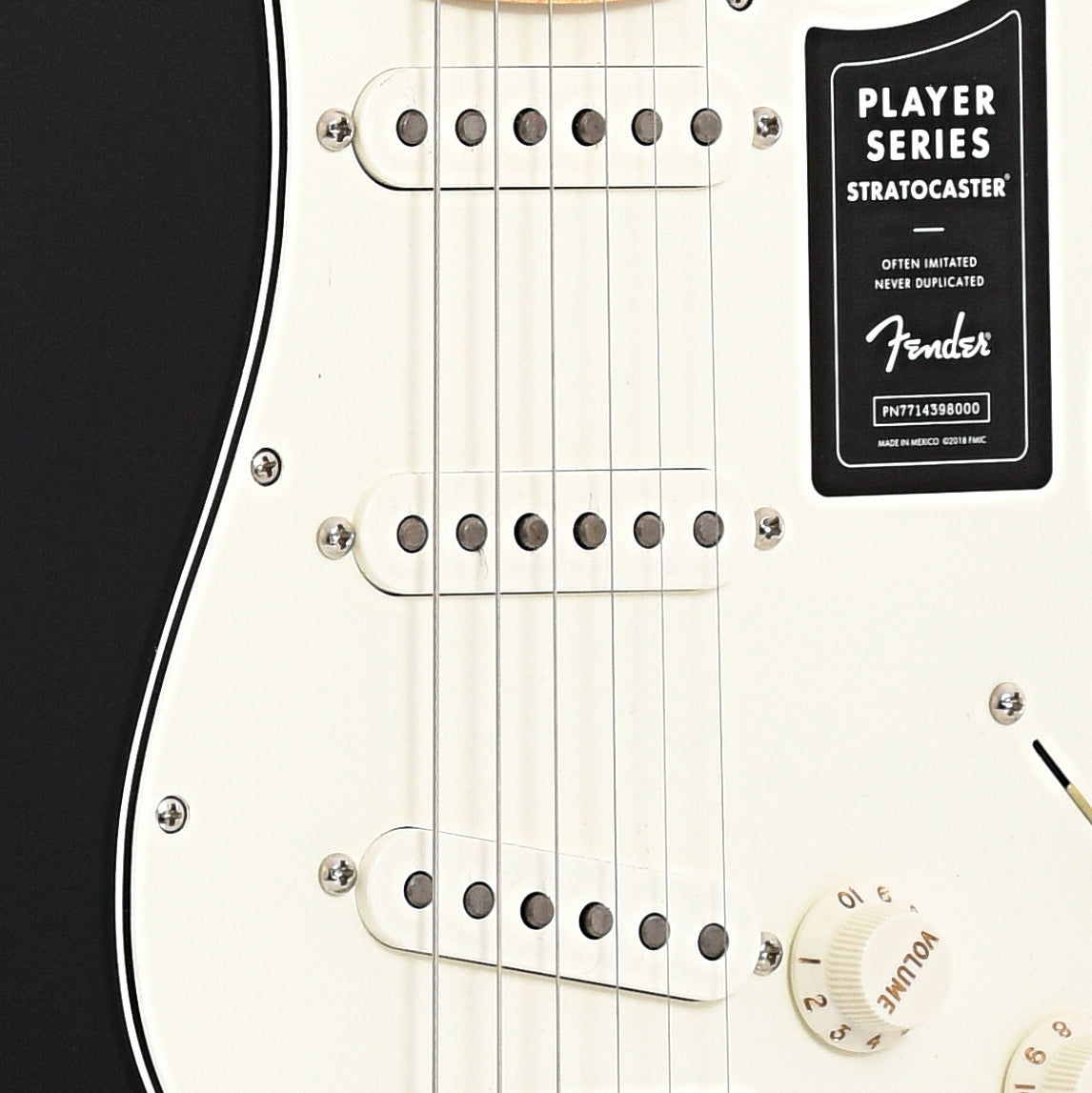 Pickups of Fender Player Stratocaster, Black