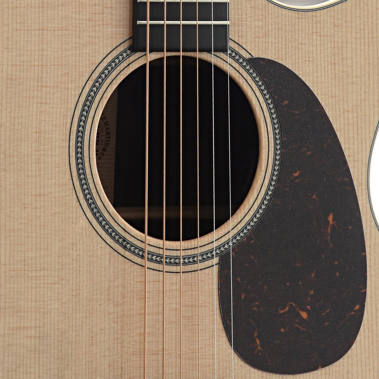 Soundhole and Pickguard of Martin GPC-16E Rosewood Cutaway Guitar 