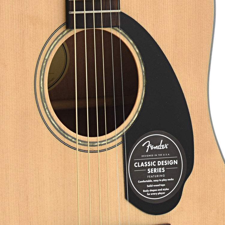 Soundhole of Fender CD-60S Acoustic