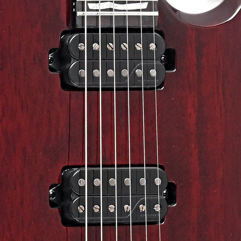 Pickups of ESP LTD Viper-1000 Electric Guitar, See Thru Black Cherry