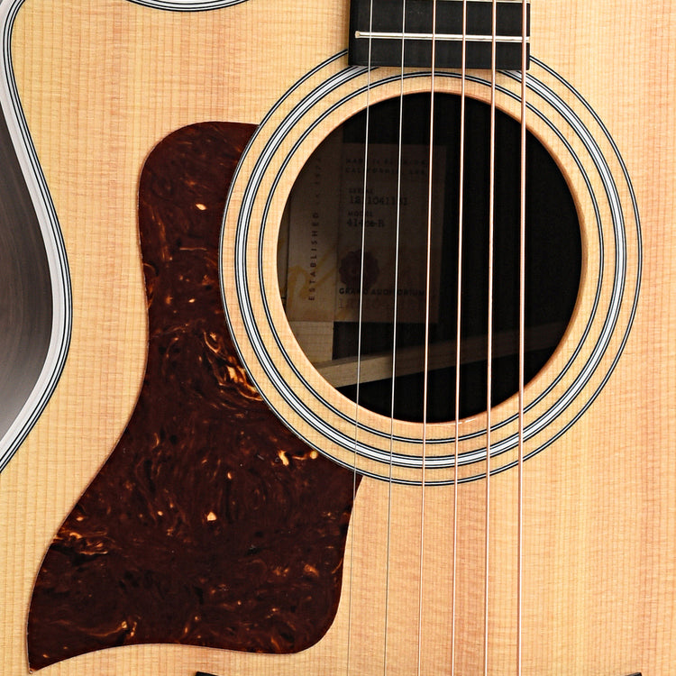 soundhole and pickguard of Taylor 414ce-R Acoustic Guitar 